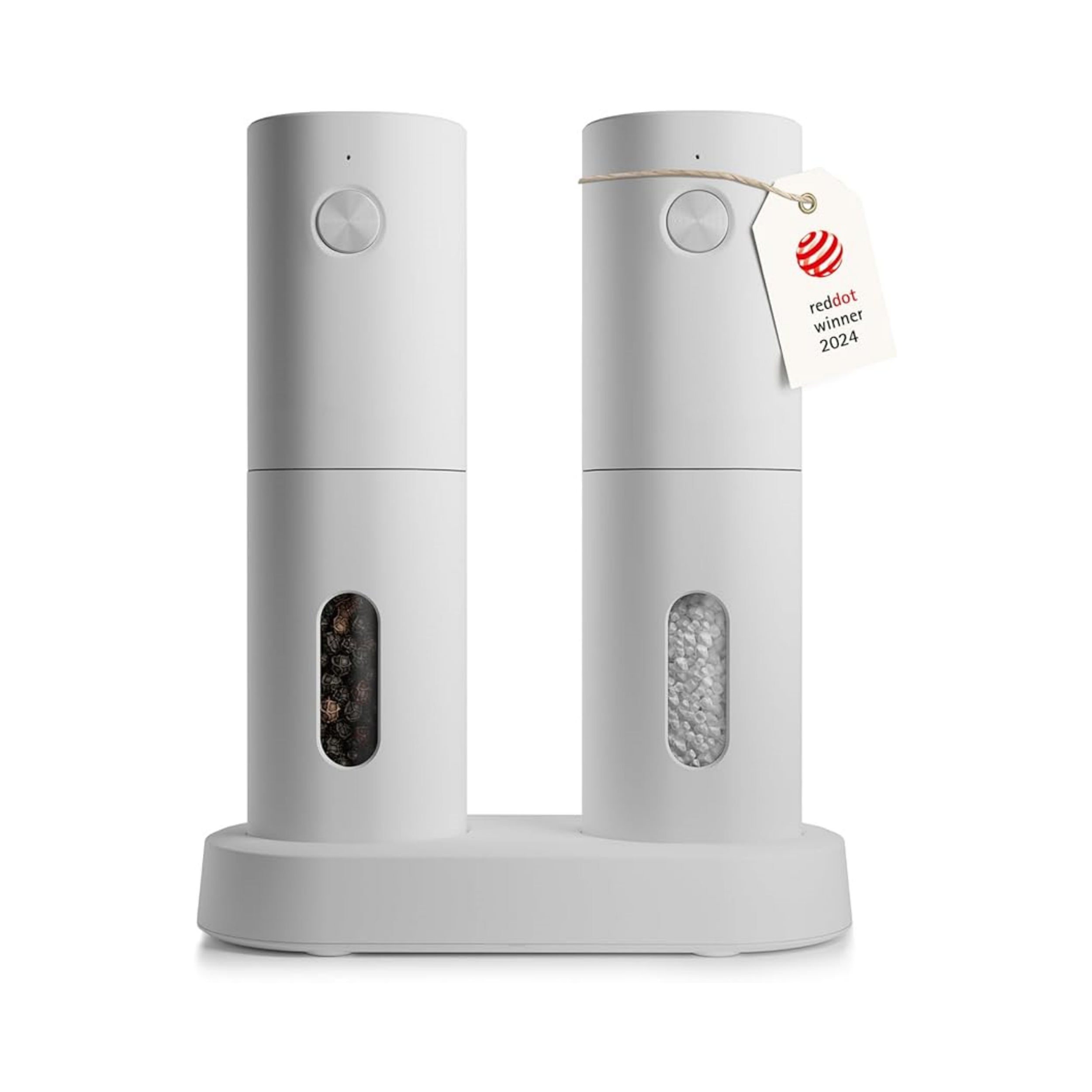 Electric Salt and Pepper Mill with Adjustable Ceramic Grinder