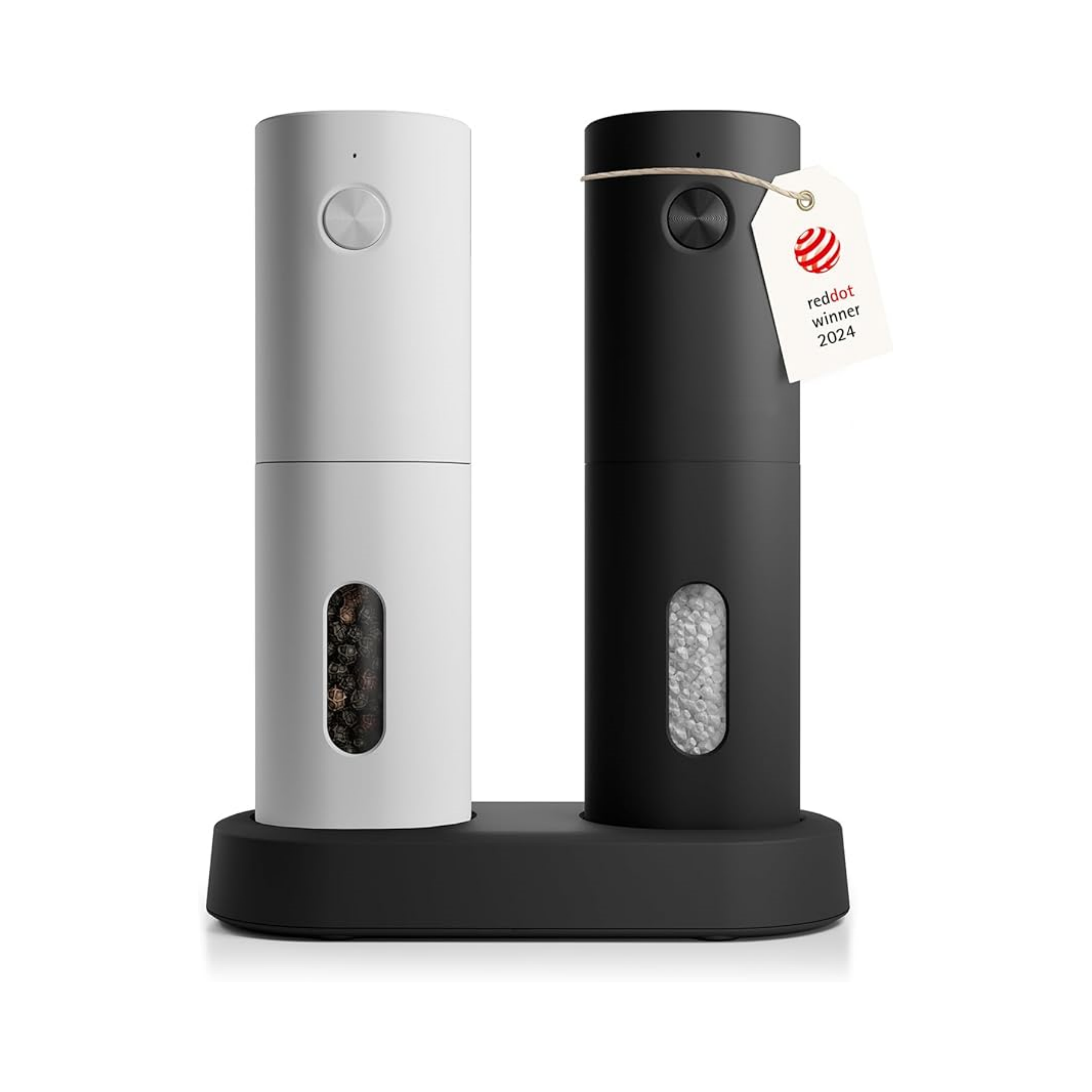 Electric Salt and Pepper Mill with Adjustable Ceramic Grinder