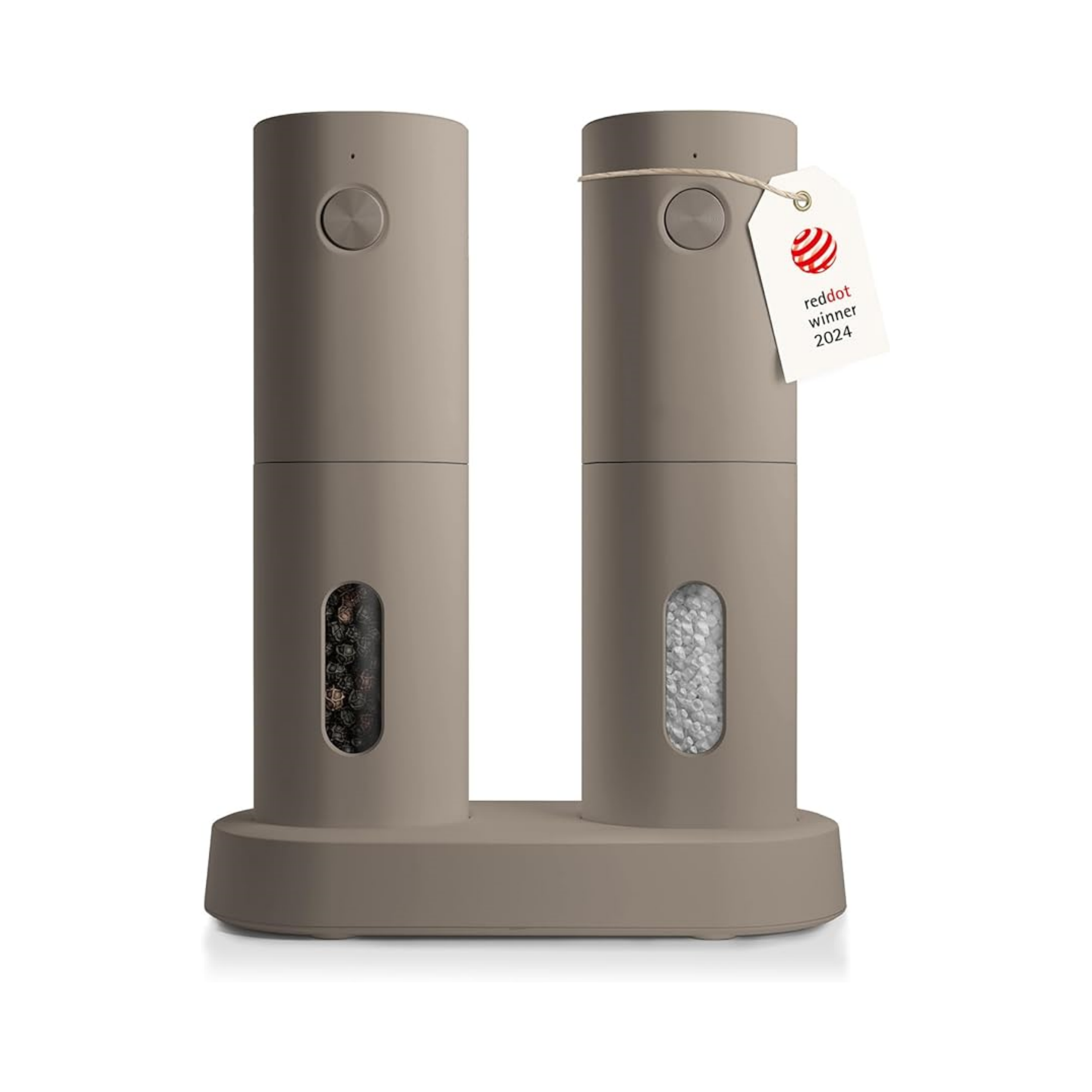 Electric Salt and Pepper Mill with Adjustable Ceramic Grinder