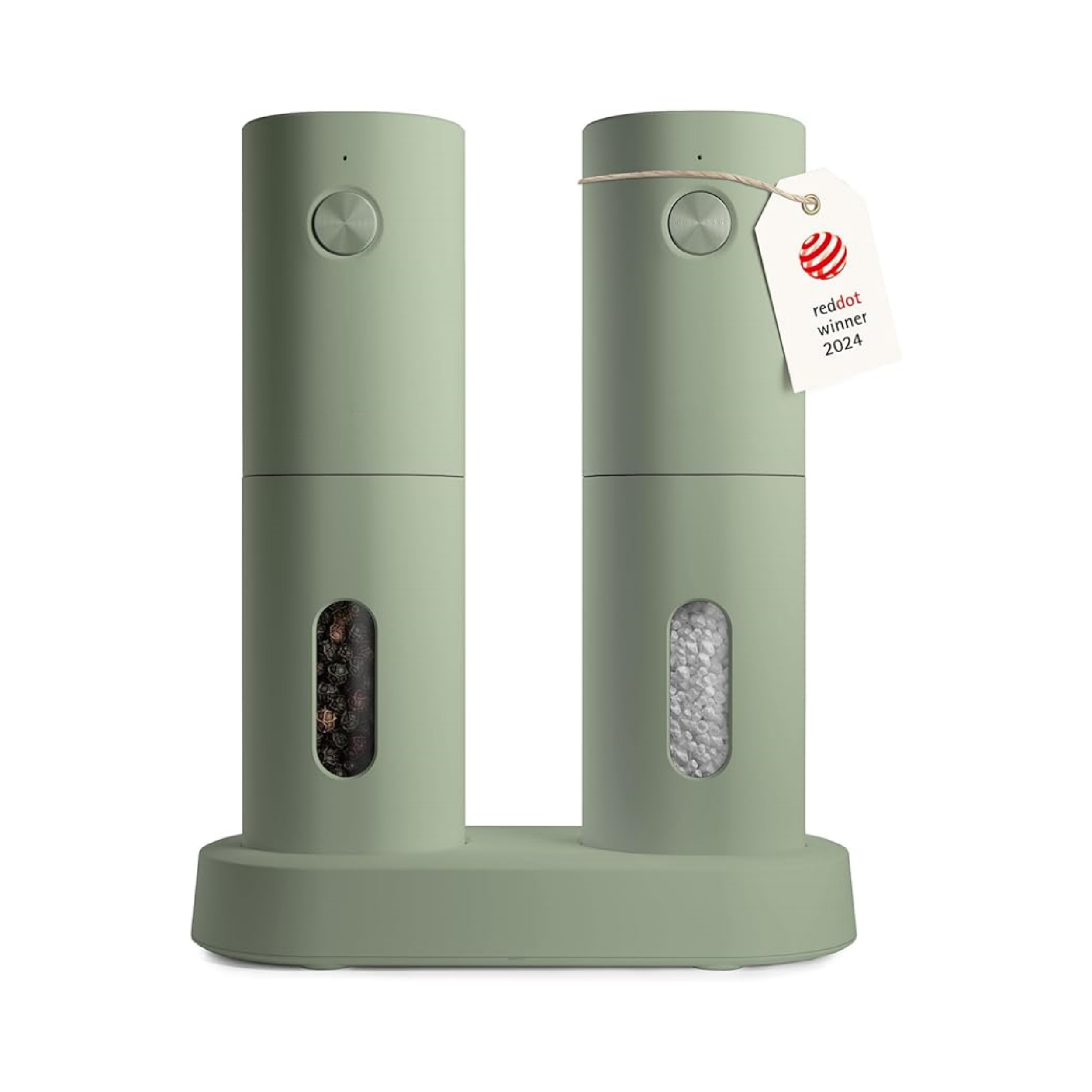 Electric Salt and Pepper Mill with Adjustable Ceramic Grinder